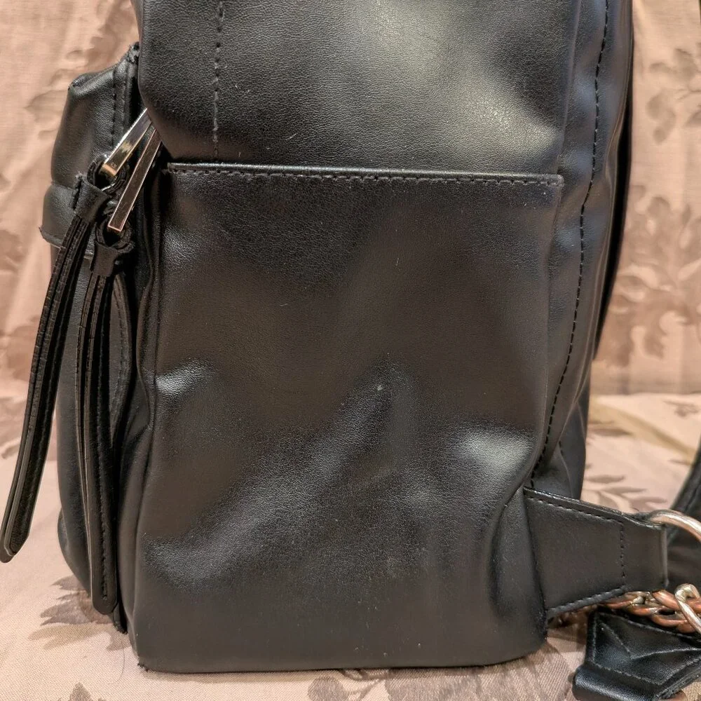 Victoria's Secret Black Glam Rock City Backpack, Used!